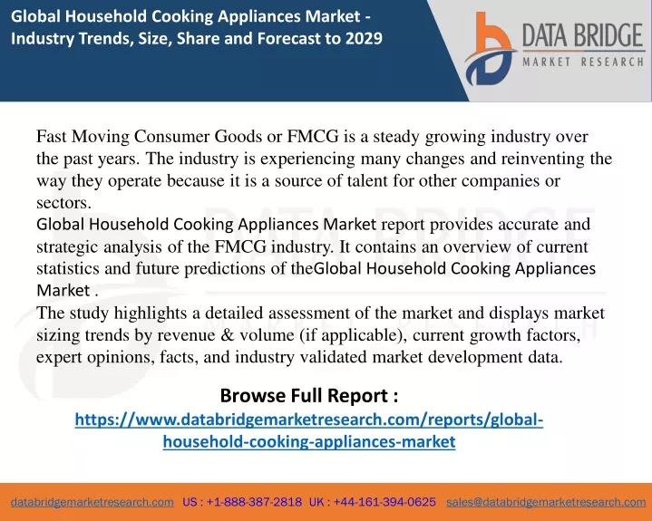 global household cooking appliances market