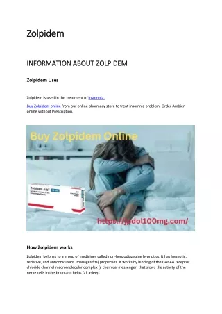 Buy Cheap zolpidem Online