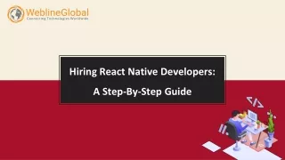 Hiring React Native Developers: A Comprehensive Guide