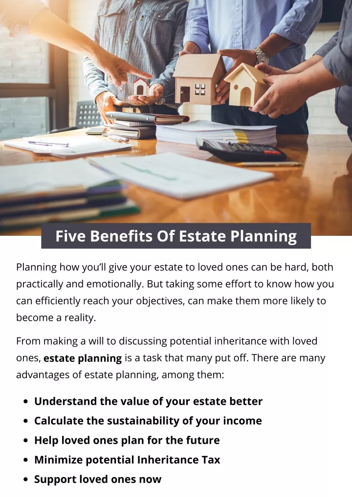 five benefits of estate planning