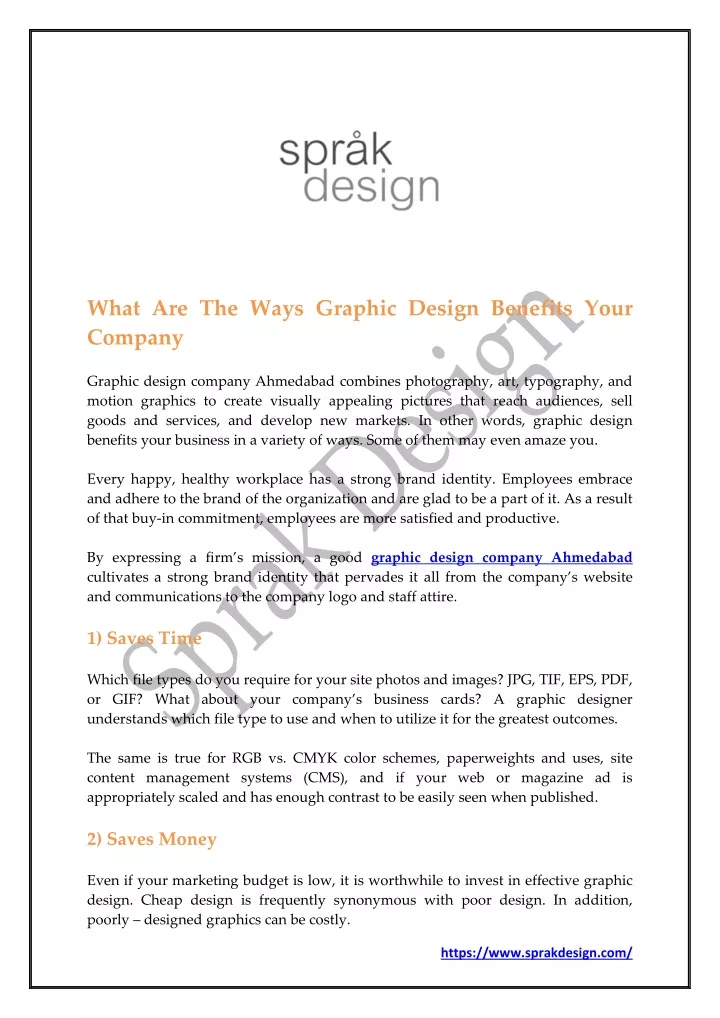 what are the ways graphic design benefits your