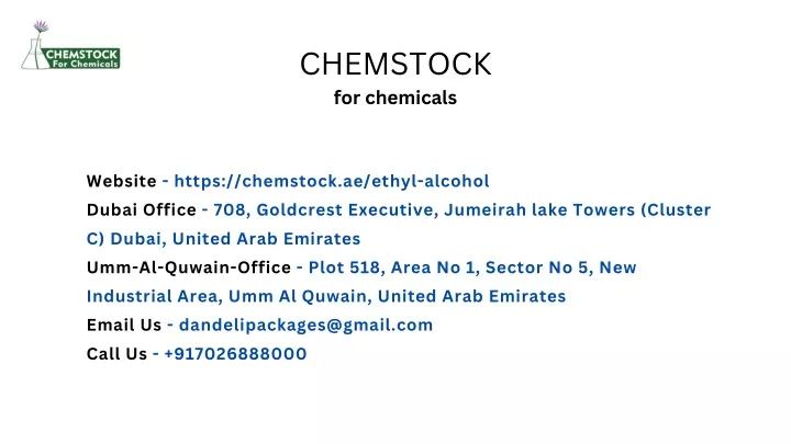 chemstock for chemicals