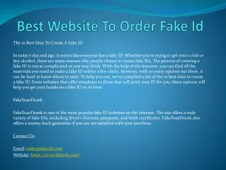 best website to order fake id