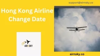 Hong Kong Airline Change Date
