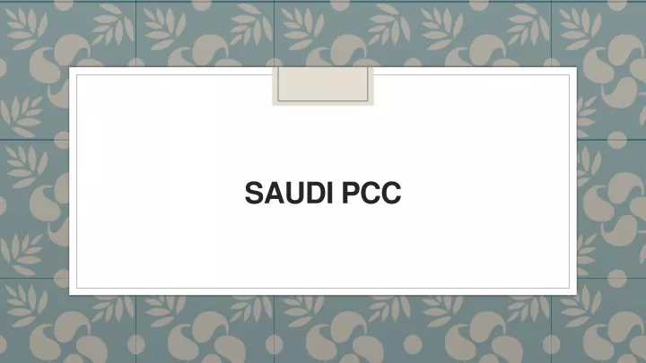 saudi pcc