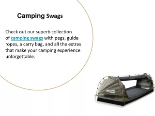 Camping Swags