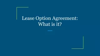 lease option agreement what is it