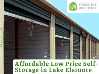 Affordable Low Price Self-Storage in Lake Elsinore - C74 Storage