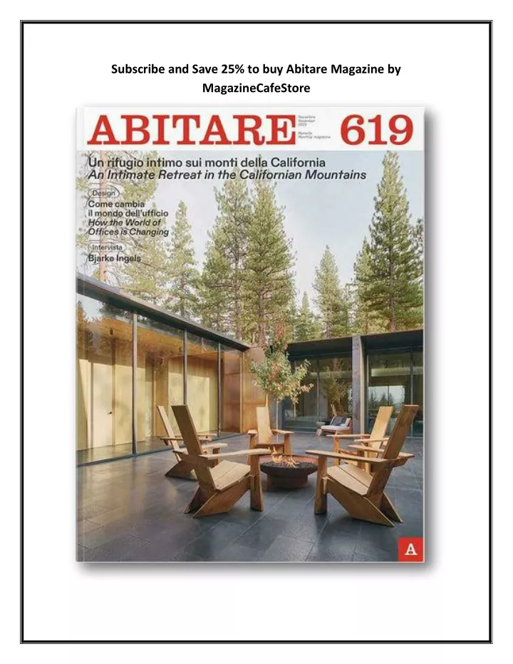 subscribe and save 25 to buy abitare magazine