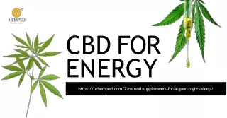 CBD For Energy