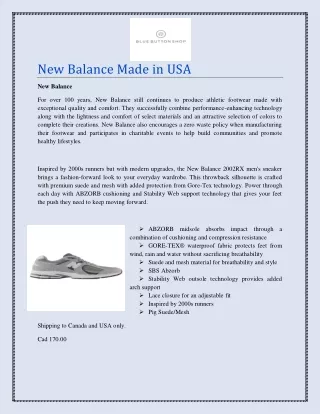 New Balance Made in USA