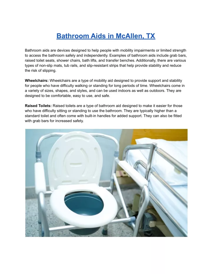 bathroom aids in mcallen tx