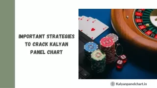 Learn Important Strategies to Crack Kalyan Panel Chart
