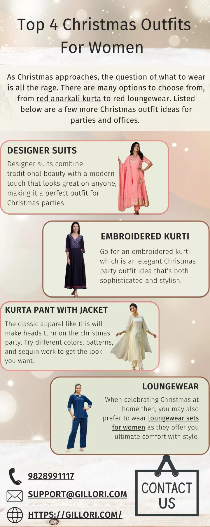 top 4 christmas outfits for women