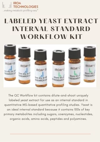 labeled yeast extract internal standard workflow