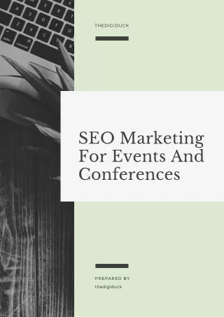 SEO Marketing For Events And Conferences