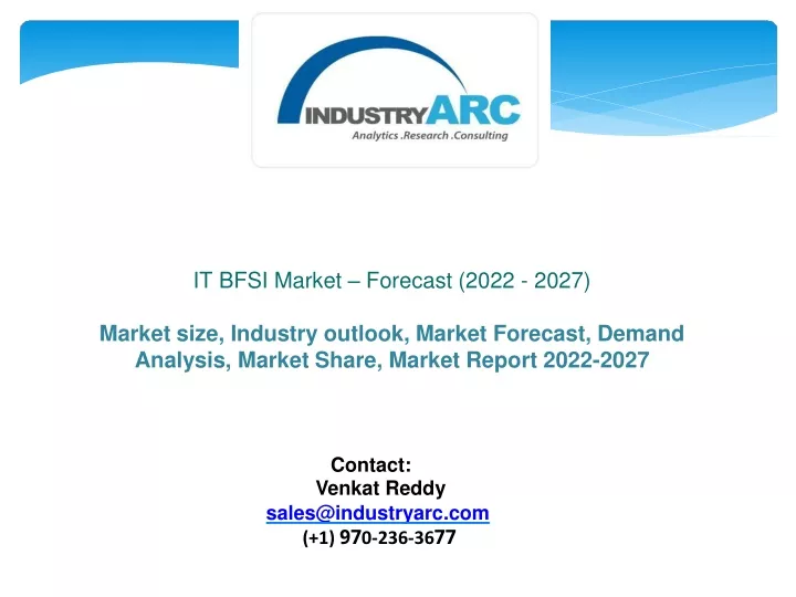 it bfsi market forecast 2022 2027 market size