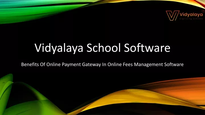 vidyalaya school software