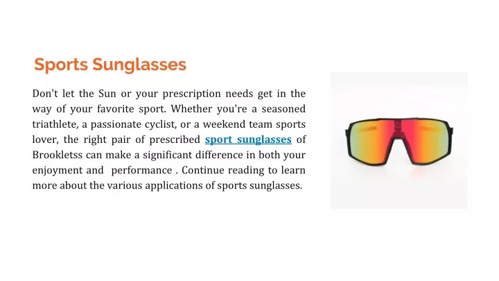 sports sunglasses