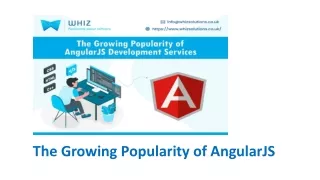 the growing popularity of angularjs