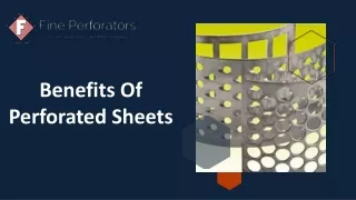 benefits of perforated sheets