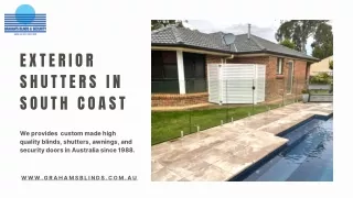 Exterior Shutters in South Coast | Graham’s Blinds