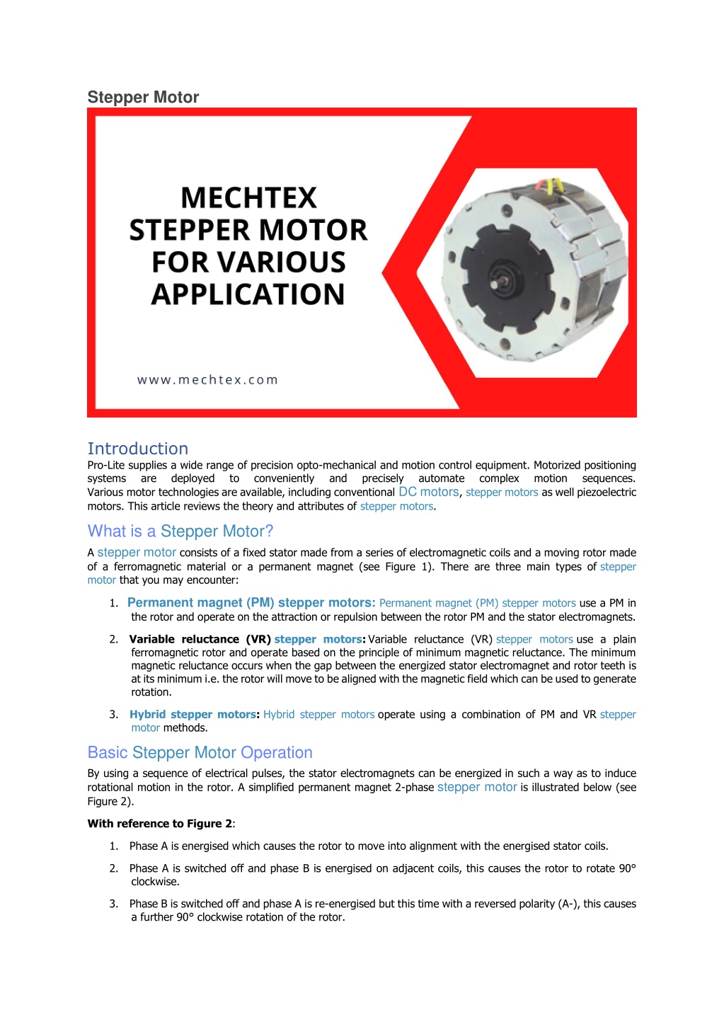 PPT - Mechtex Stepper Motor PowerPoint Presentation, free download - ID ...