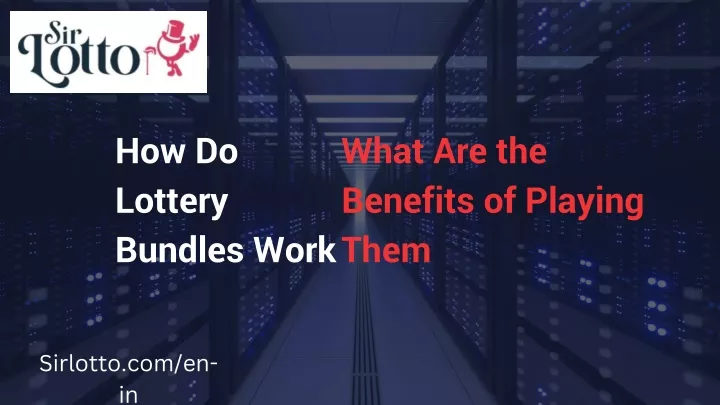 how do lottery bundles work