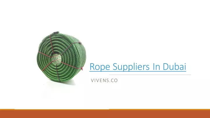 rope suppliers in dubai