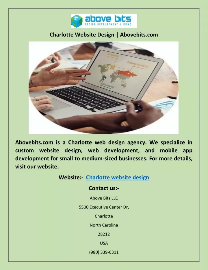 charlotte website design abovebits com