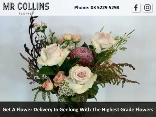 Get A Flower Delivery In Geelong With The Highest Grade Flowers