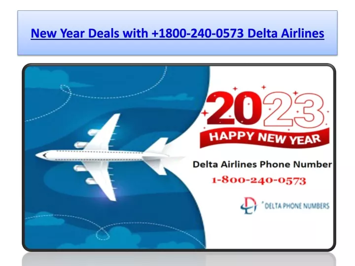 new year deals with 1800 240 0573 delta airlines