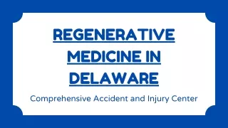 What Is Regenerative Medicine, and How is it Applied in Medicine?