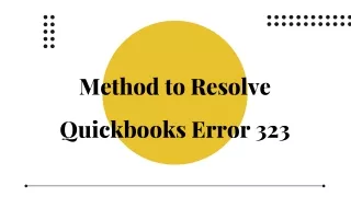 method to resolve quickbooks error 323