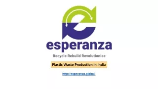 Plastic Waste Production in India