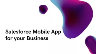 Salesforce Mobile App for your Business