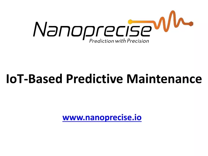 iot based predictive maintenance