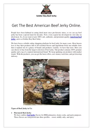 Get 100% Original Beef Jerky in Pennsylvania.