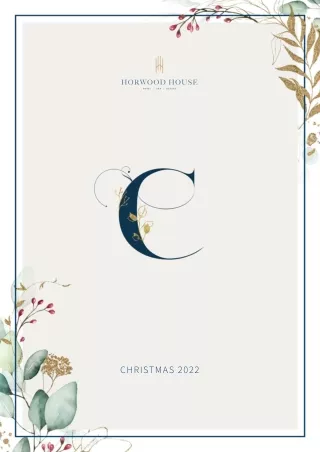 Horwood House - Christmas-Brochure | Wedding Venue Milton Keynes