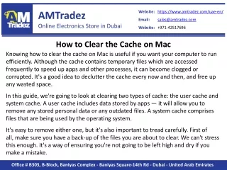 How to Clear the Cache on Mac