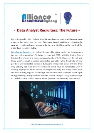 The Future of Data Analyst Recruiters