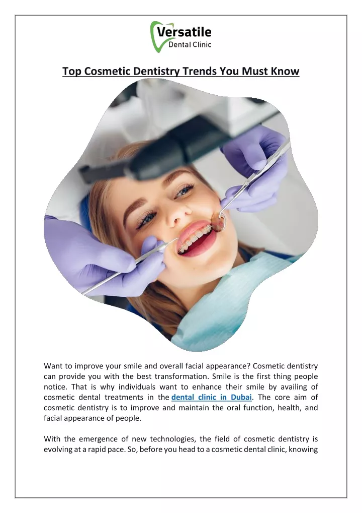 top cosmetic dentistry trends you must know