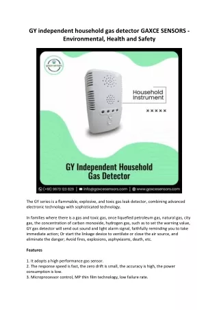 gy independent household gas detector gaxce