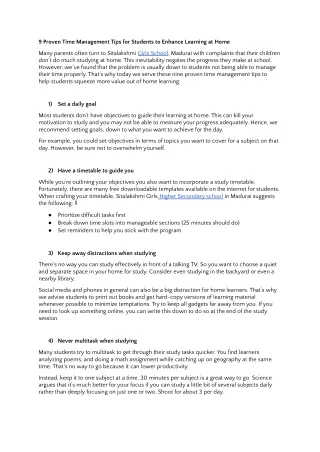 9 Proven Time Management Tips For Students to Ehance Learning at Home.docx