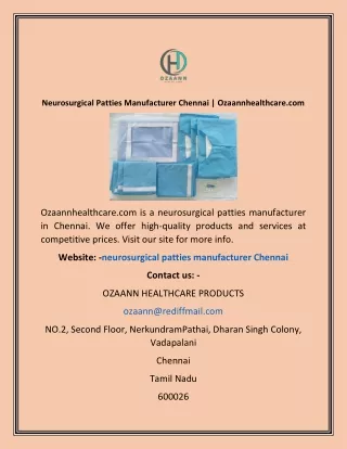 Neurosurgical Patties In India | Ozaannhealthcare.com