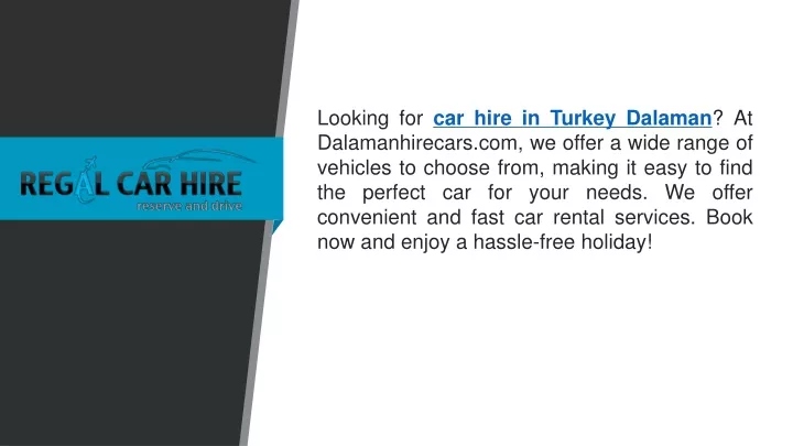 looking for car hire in turkey dalaman