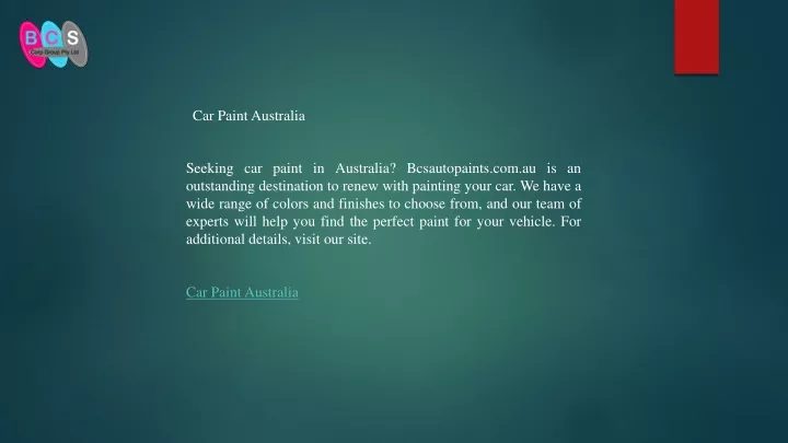 car paint australia