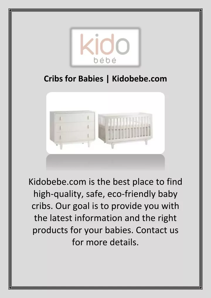 cribs for babies kidobebe com