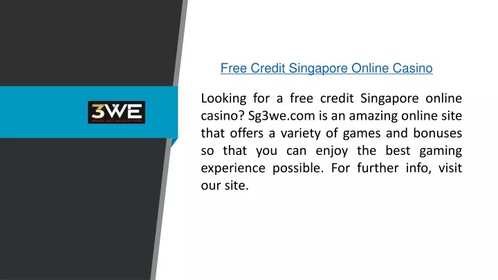 free credit singapore online casino