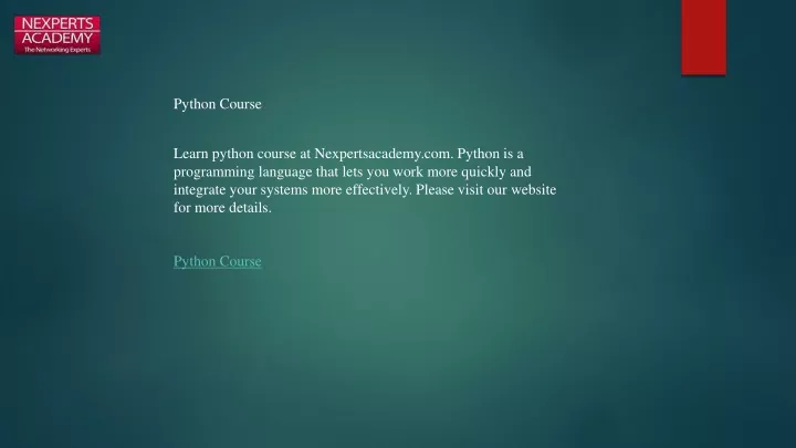 python course